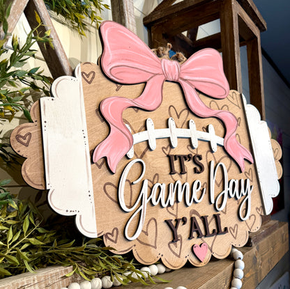 DIY Football It's Game Day Y'all
