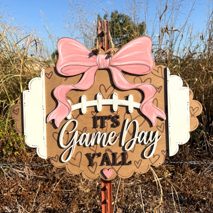 DIY Football It's Game Day Y'all