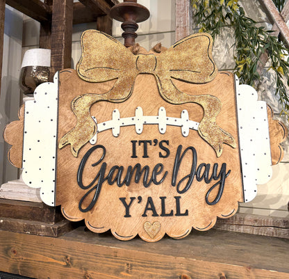 DIY Football It's Game Day Y'all