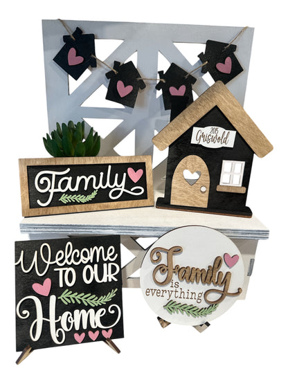 Welcome Home Personalize Tray Set