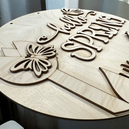 HELLO SPRING DOOR HANGER