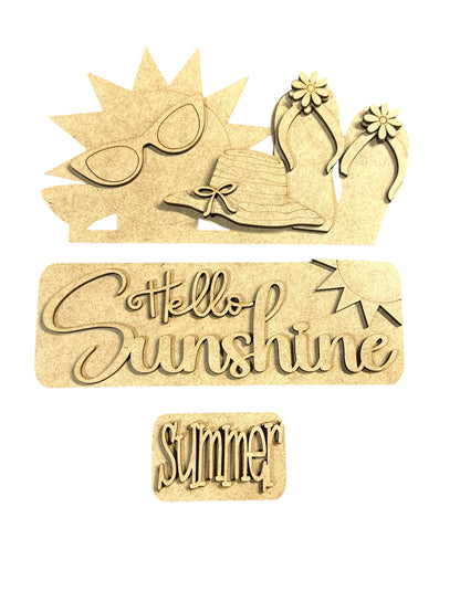 HELLO SUNSHINE  | TRUCK INSERT DIY BLANK
