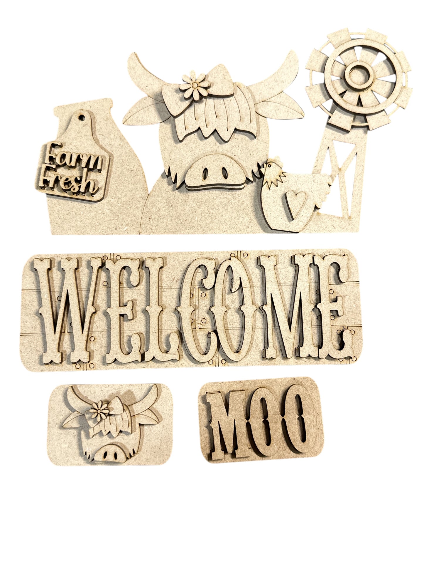 Welcome MOO | TRUCK INSERT DIY BLANK