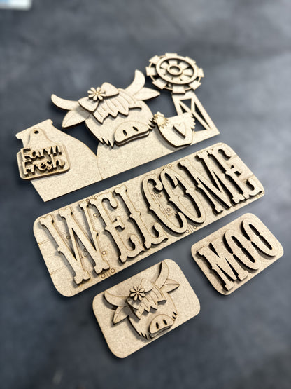 Welcome MOO | TRUCK INSERT DIY BLANK