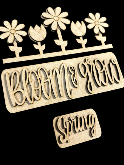 BLOOM & GROW SPRING  | TRUCK INSERT DIY BLANK