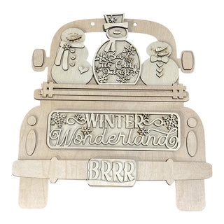 DIY 18" or 22" BRR Hello Winter Snowmen Truck