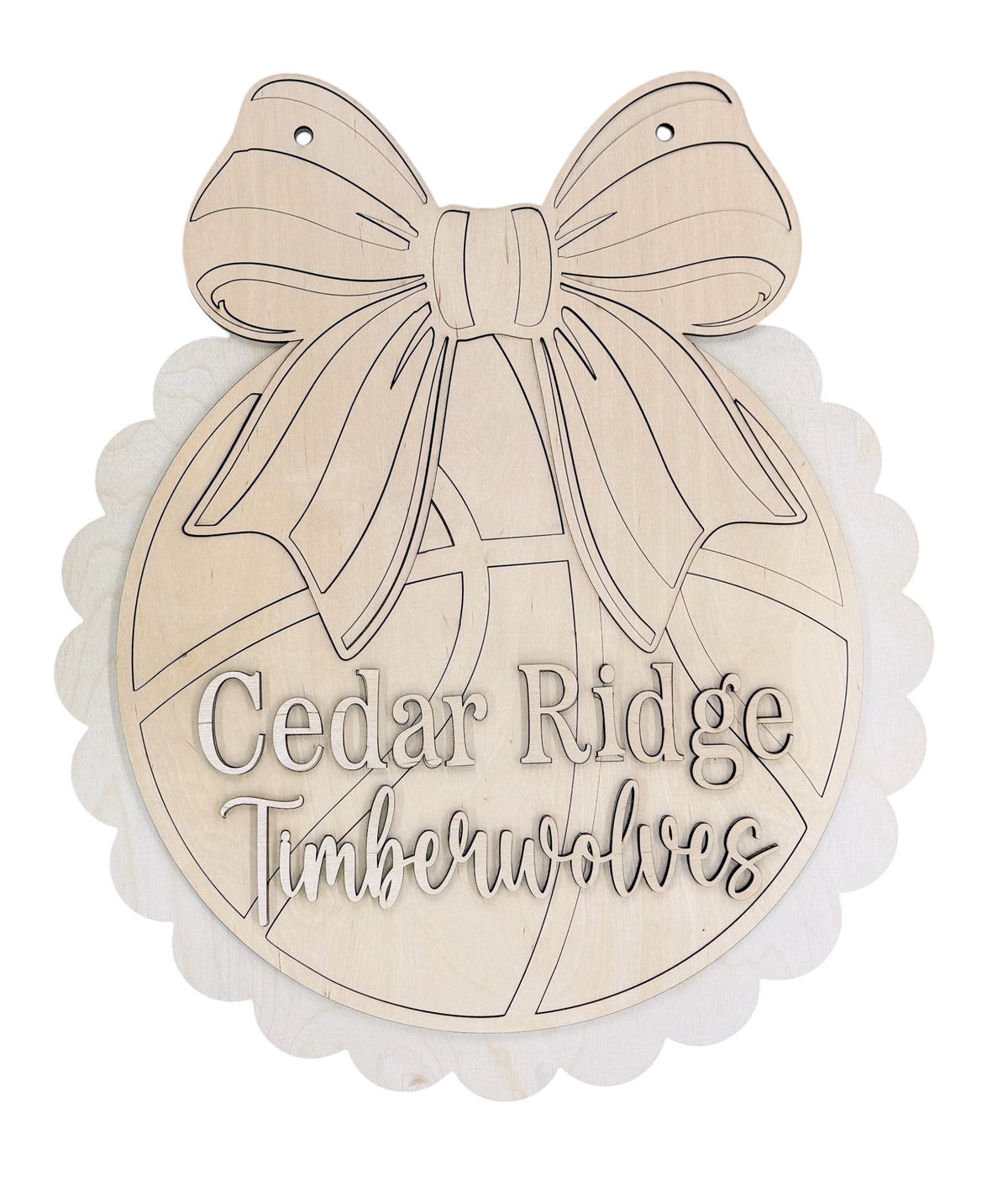 Basketball Sports Door Hanger, Unfinished  DIY - DH366