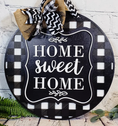 Home Sweet Home Checkered DIY - DH275