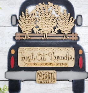 DIY Fresh Cut Lavender Truck Insert, Interchangeable