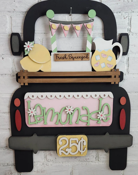 Lemonade Interchangeable Farmhouse Truck Insert DIY