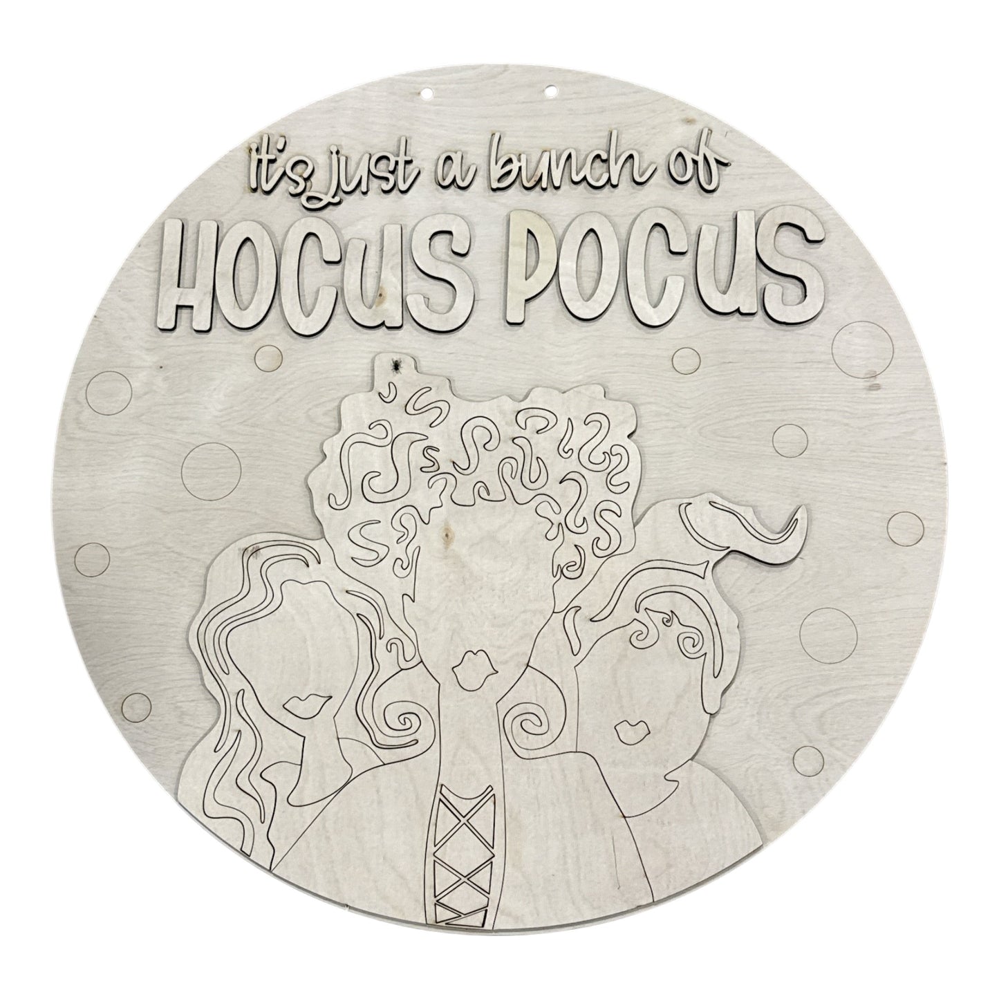 DIY Just a Bunch of  Hocus Door Hanger