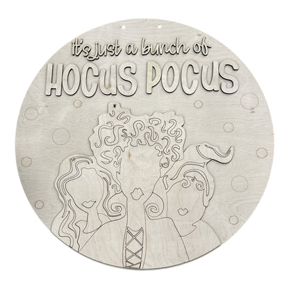 DIY Just a Bunch of  Hocus Door Hanger