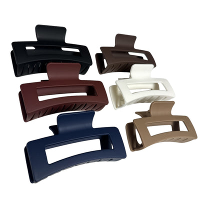 Solid Rectangle Claw Clip, Claw Clips 4", Solid Claw Clips Version #2 (Sturdy)