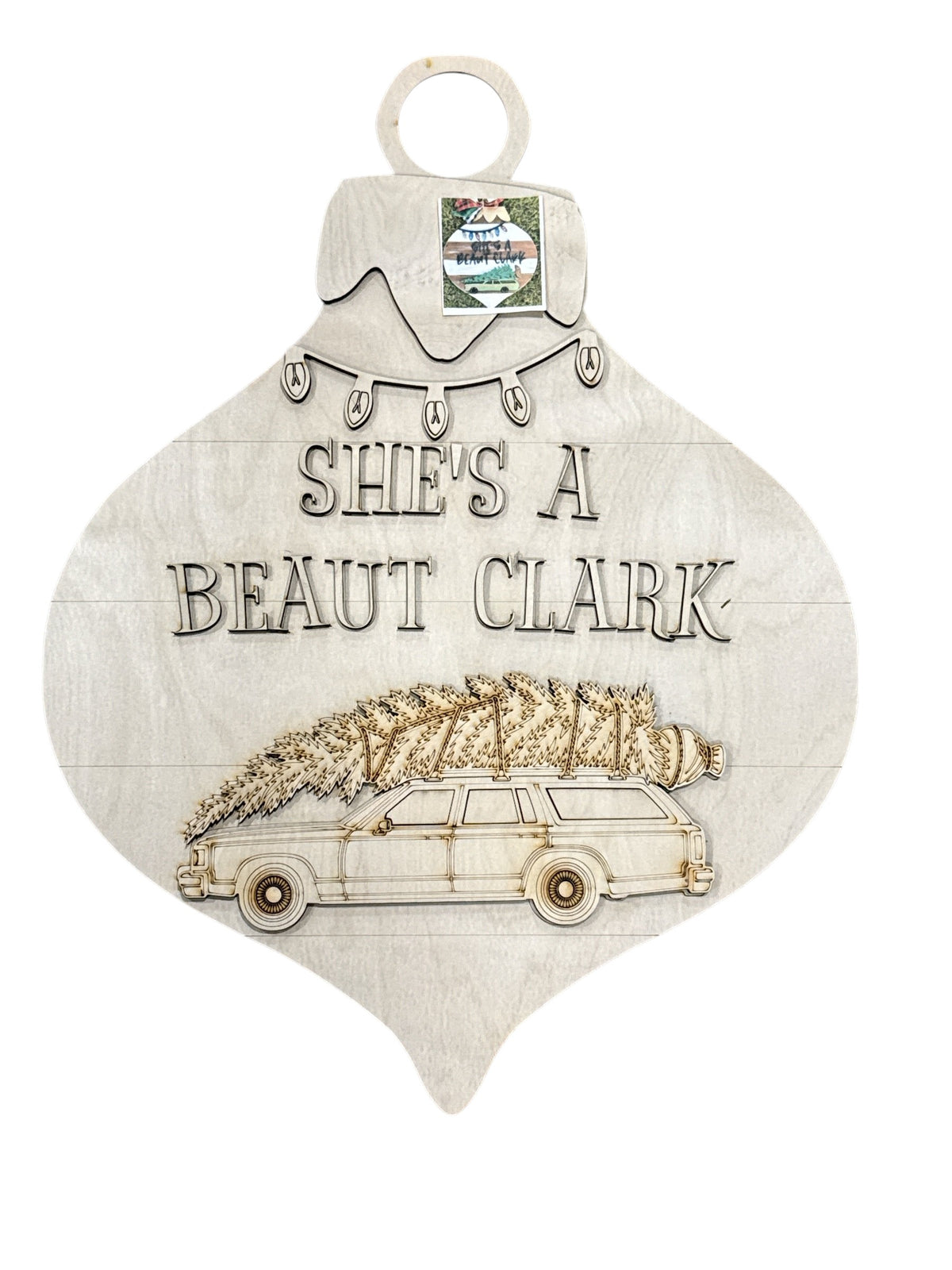 DIY She's a Beaut Clark Door hanger