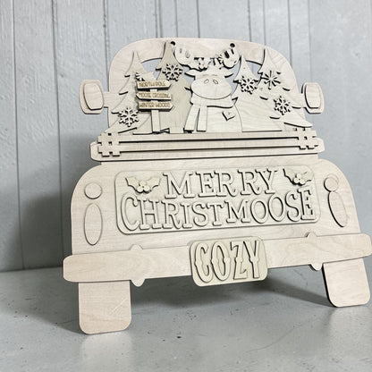 DIY 18" or 22" Merry Moosemas Truck Door Hanger