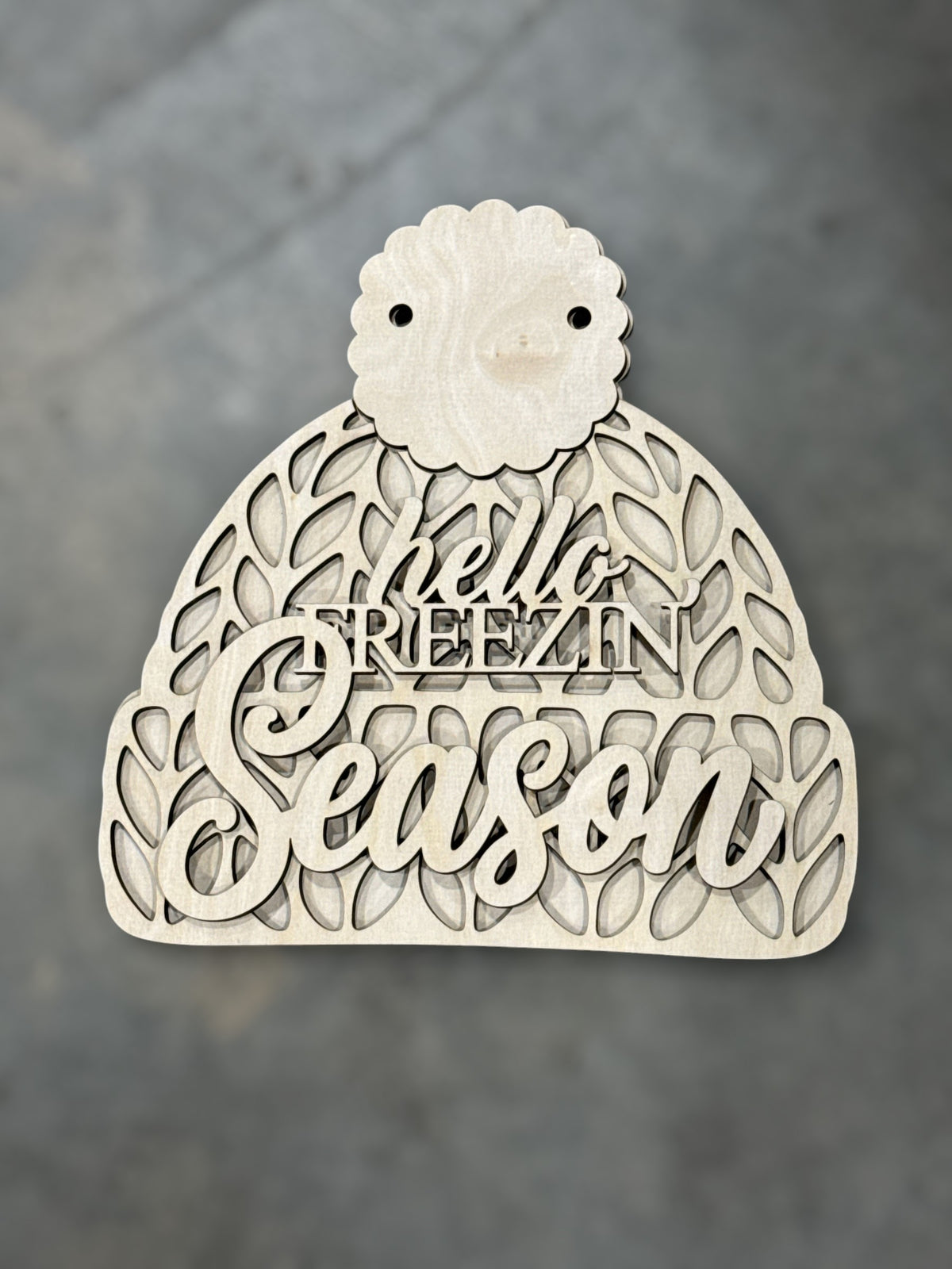 Hello Freezin Season Hat Door Hanger DIY
