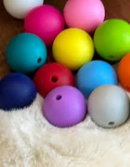 Silicone 15MM Beads / Silicone Beads / Pacifier / Pen Beads / Loose Silicone beads/ Freshie Hanger