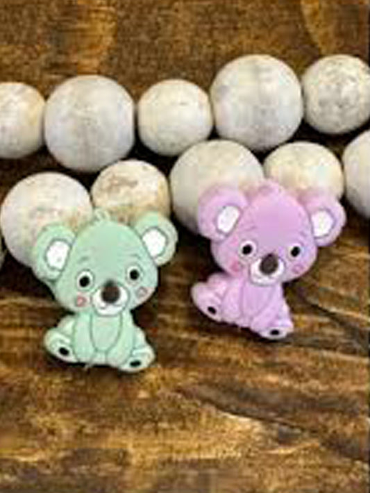 Kahala focal / Silicone Beads/ kahala bear /Silicone Beads,Loose Beads, Jewelry Making, DIY Keychain Beaded /focal