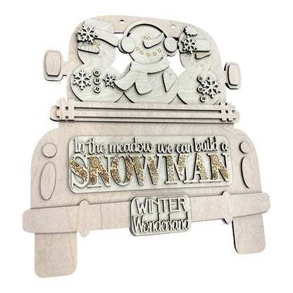 DIY 18" or 22" Three Snowman Winter Wonderland