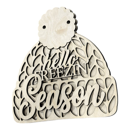 Hello Freezin Season Hat Door Hanger DIY
