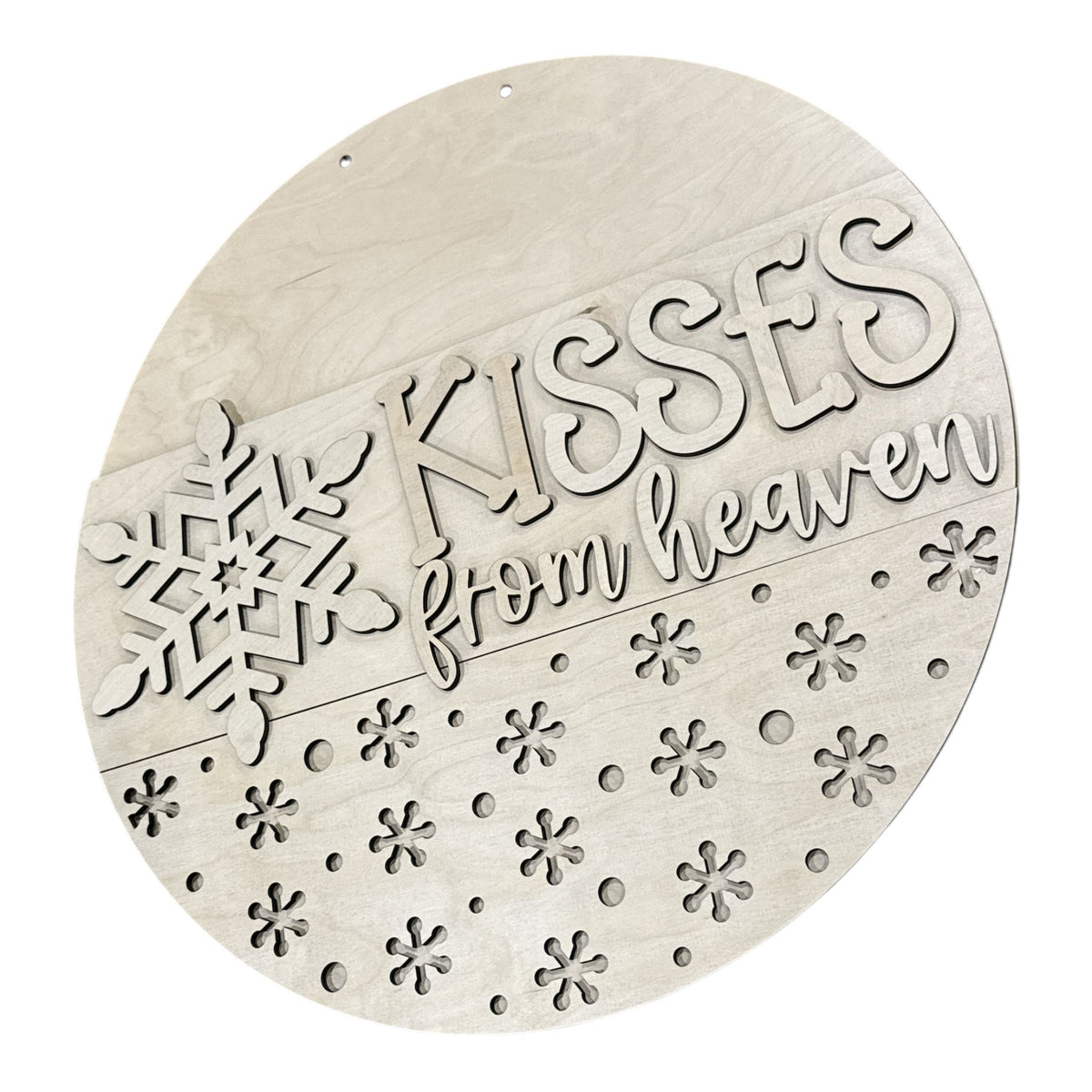Kisses From Heaven Snowflakes Door Hanger DIY