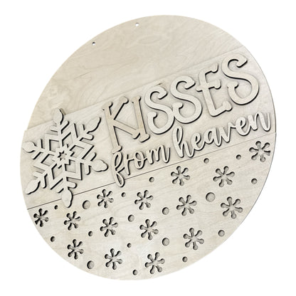Kisses From Heaven Snowflakes Door Hanger DIY