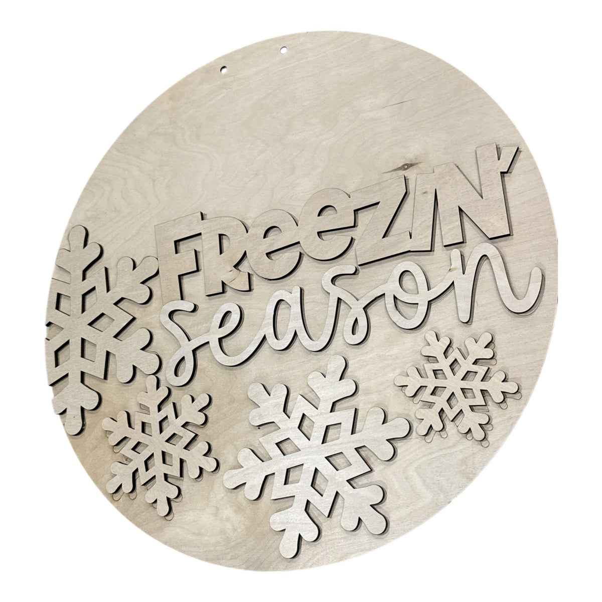 Freezin' Season Snowflakes Door Hanger DIY