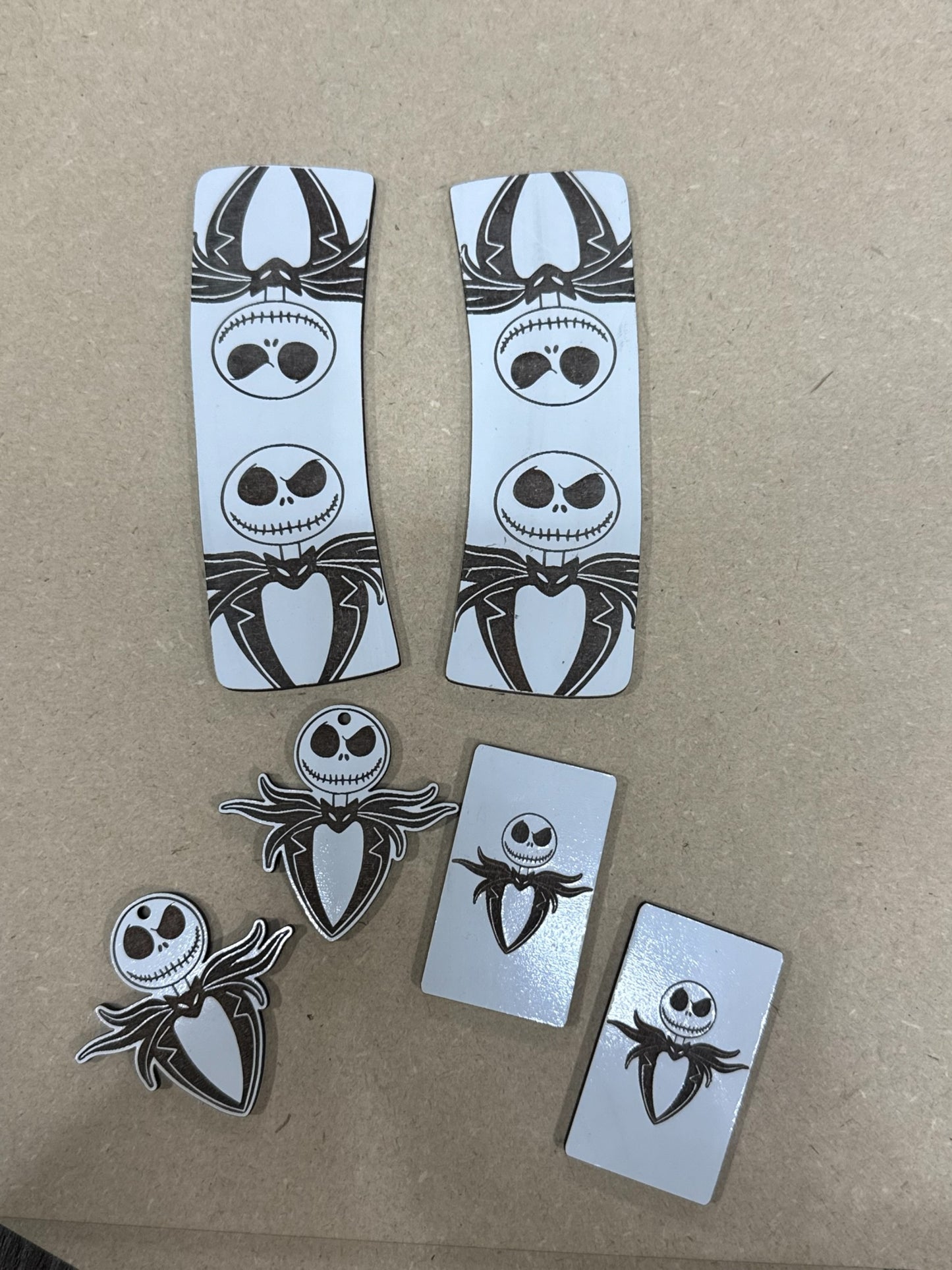 DIY Nightmare Jack in Tux, Hair Clips, Earrings