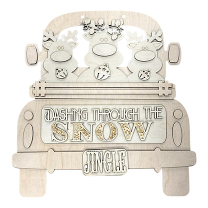 DIY 18" and 22" Dashing through the snow Reindeer