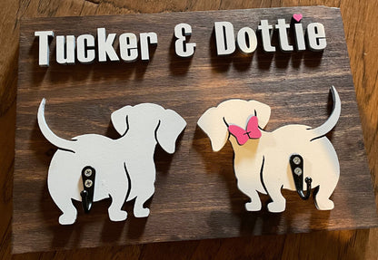 Leash Holder, 3D Dog Leash Holder, Dog Lovers Gift, Custom Dog Leash Hook, Personalized Pet Accessory Organizer, Wall Mounted Leash Hanger
