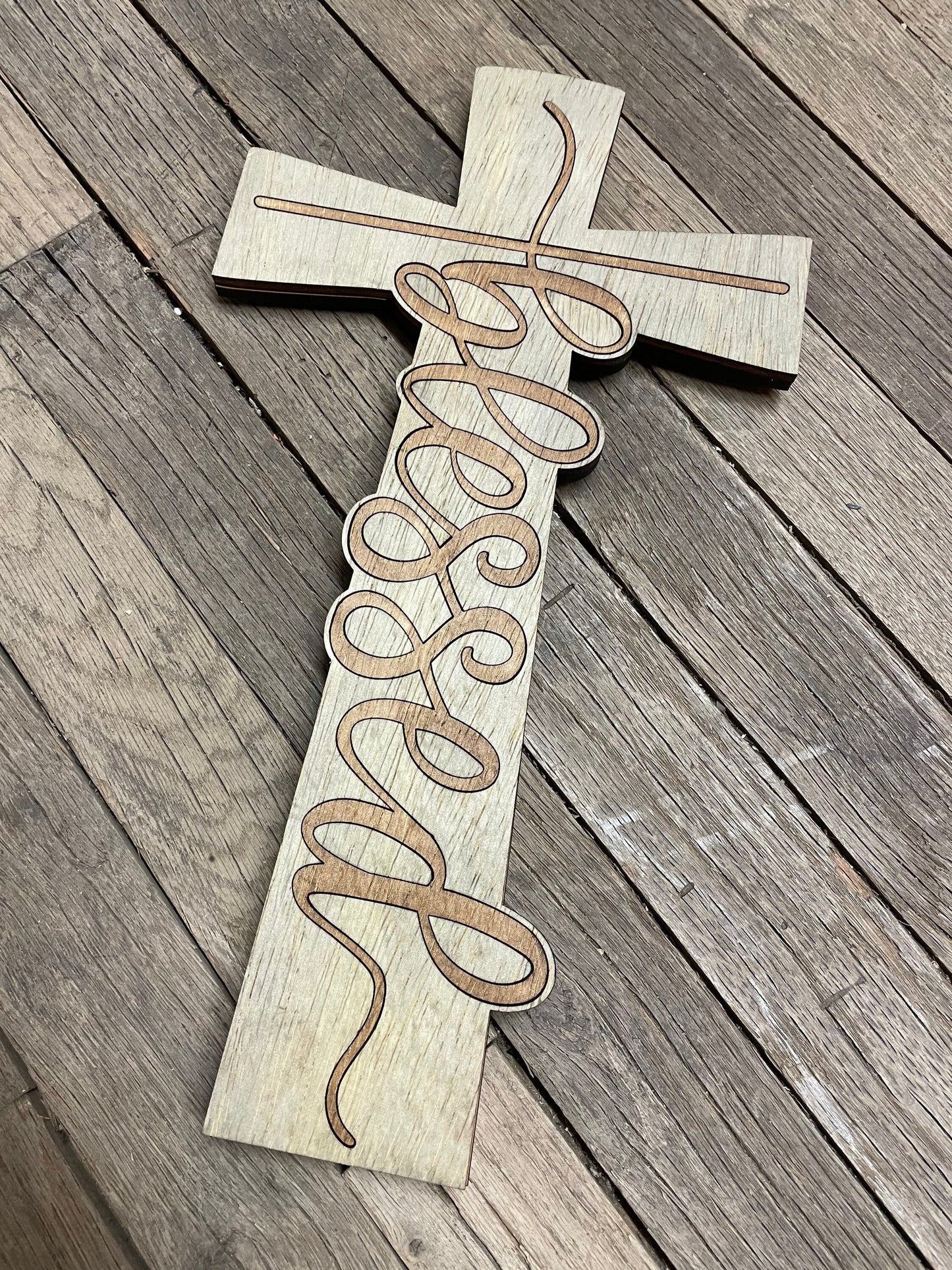 Wooden cross, Wall Cross, Cross, Wooden Cross, Customized Cross, home decor, house warming, Blessed, Faith Cross, Wooden Faith, Gift Giving