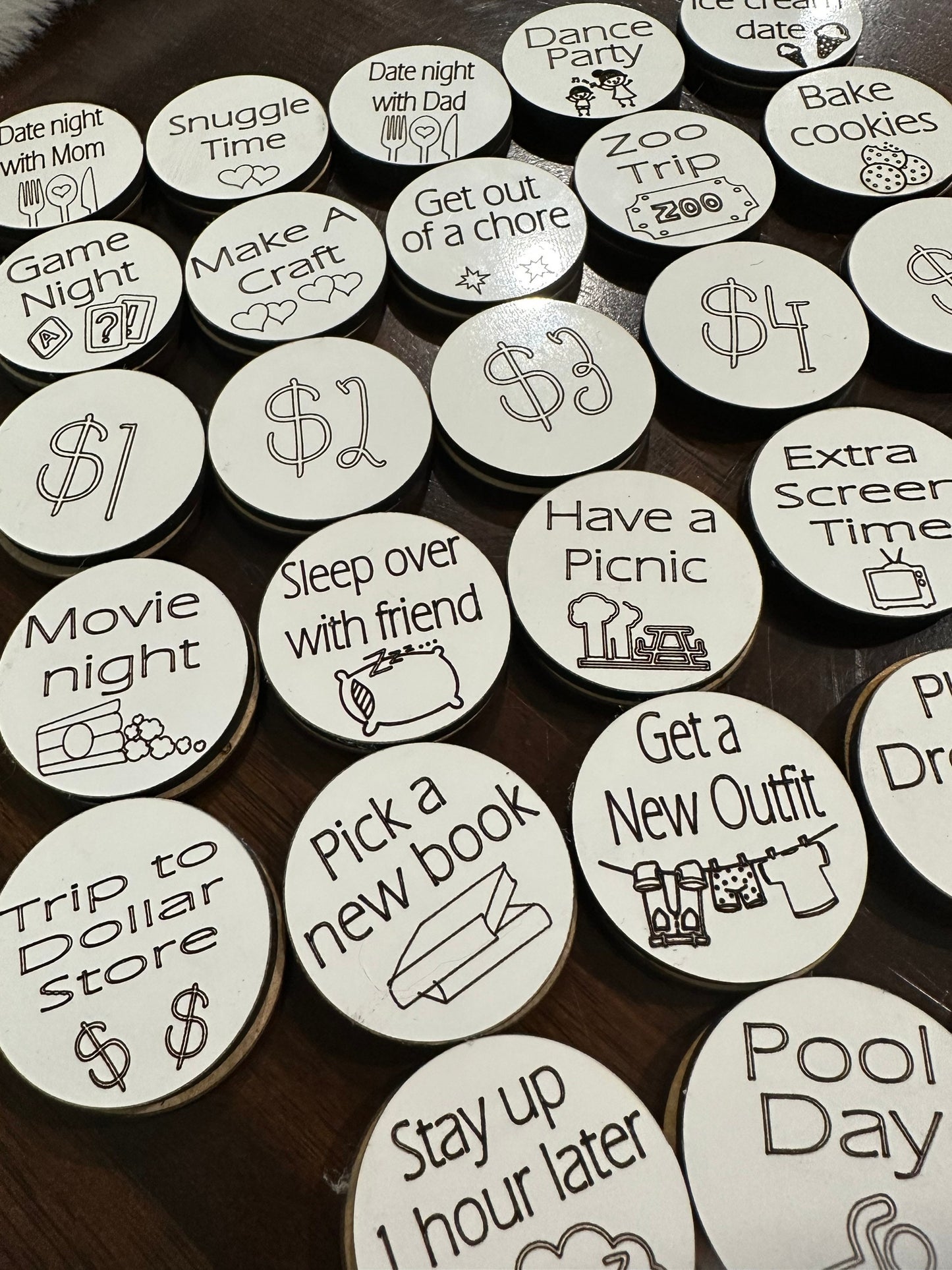 Kids Tokens, Kids Easter Tokens, Fun Tokens, Rewards Token Set, kid’s reward Tokens, Fun Tokens