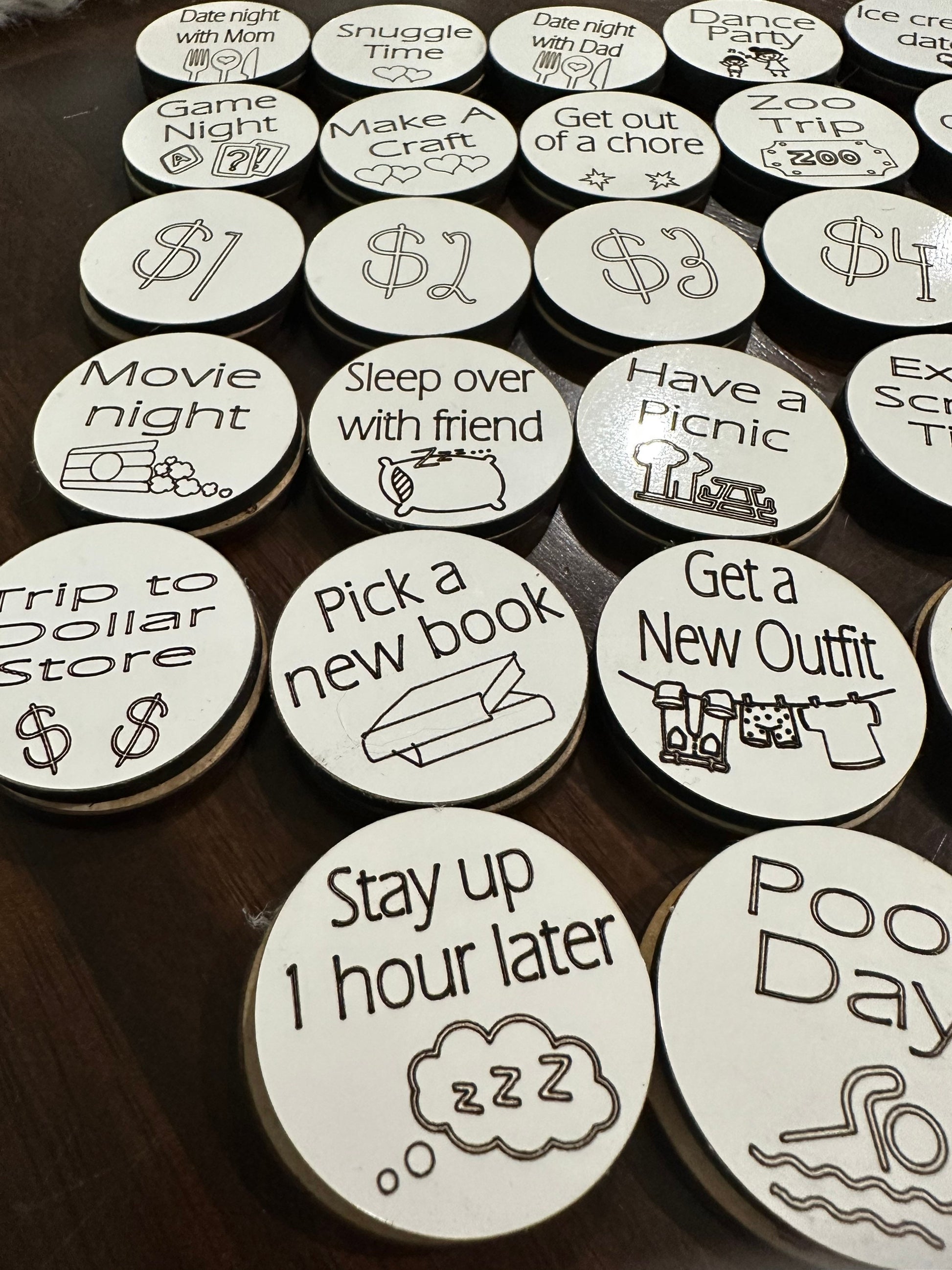 Kids Tokens, Kids Easter Tokens, Fun Tokens, Rewards Token Set, kid’s reward Tokens, Fun Tokens