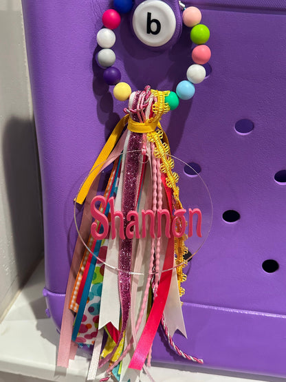 Personalized Bag Tags, Adult tags, Kids Tags, Backpack & Purse ID, Sports Bag Charms, Personalized Bag Charm, Bag Tag, Pool Bags Charm