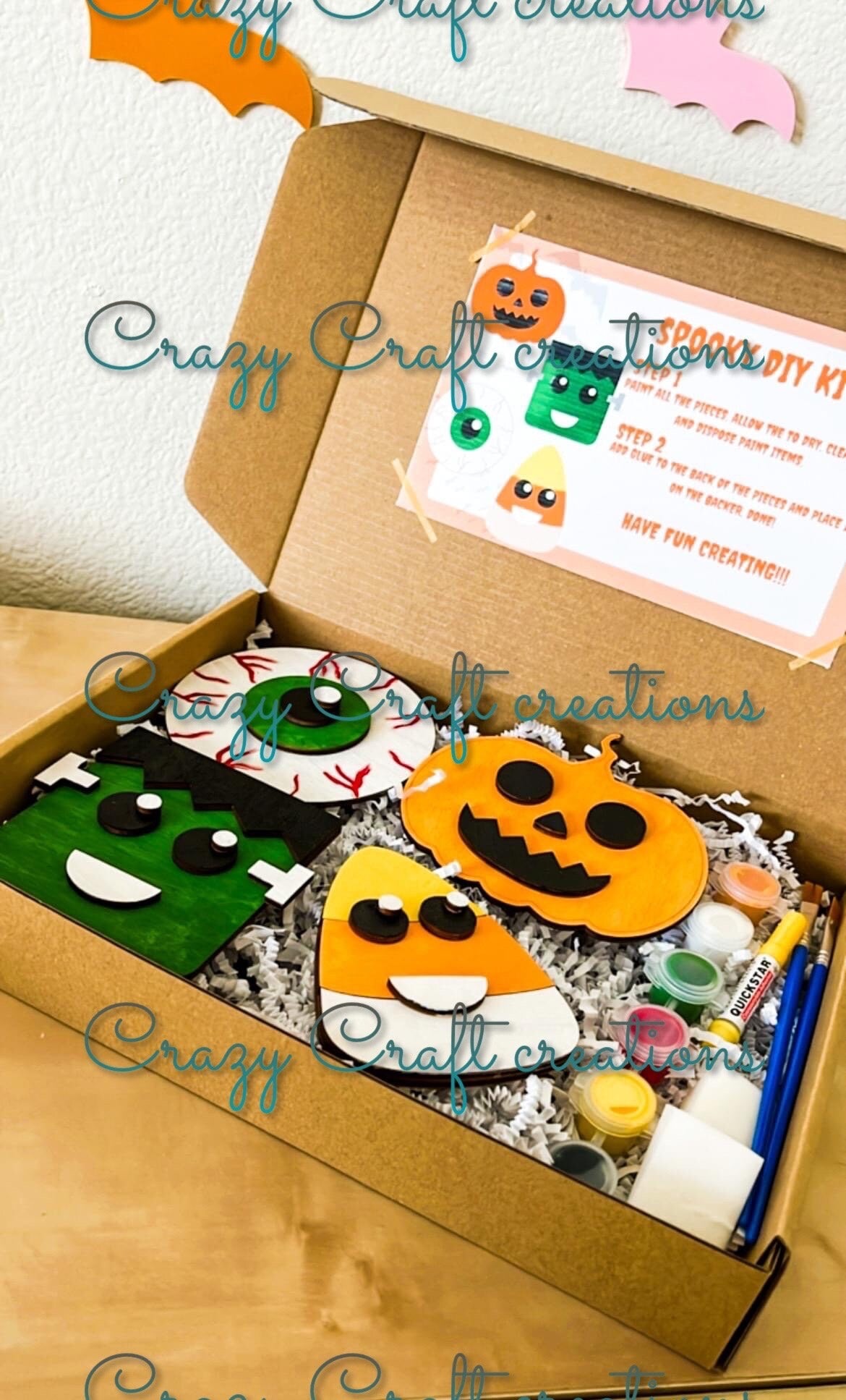 Halloween, DIY kits, kids Halloween, crafts, pumpkin, paint set, creative kids, Halloween crafts, fall projects