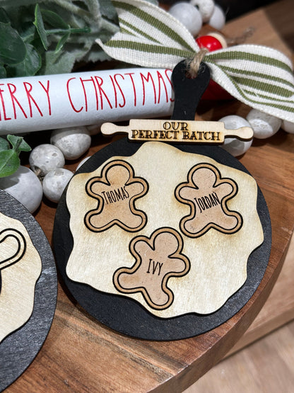 Personalized, Gingerbread Ornaments, Family Decorations, Holiday Tree Decor, Gingerbread Batch, Christmas Ornament, Handmade Gingerbread Set