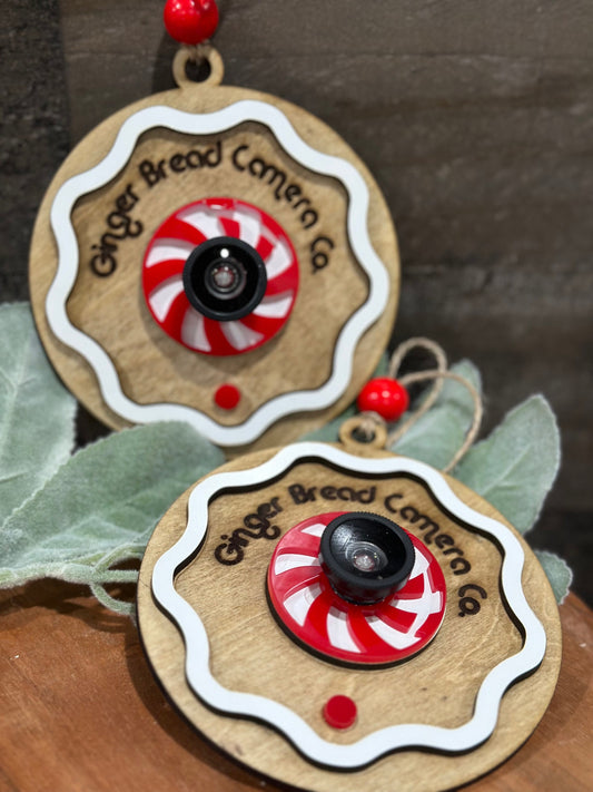 Gingerbread Cam Ornament, Gingerbread Christmas Ornament, Kids Christmas Ornaments, Fun Holiday Decoration, Gingerbread Ornament, Xmas Decor