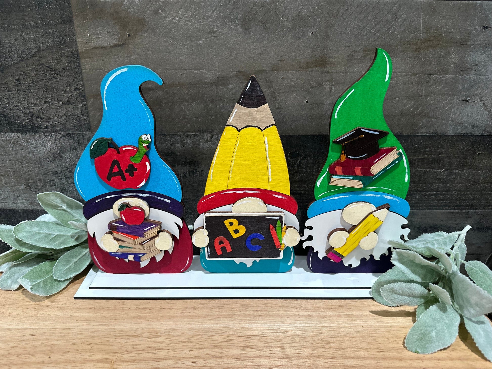 Gnome School Teacher Classroom, Gnomes Shelf Sitter, Gnome Teachers, Shelf Sitter, Teacher ABC, ABC Gnomes, Teacher Shelf Sitter