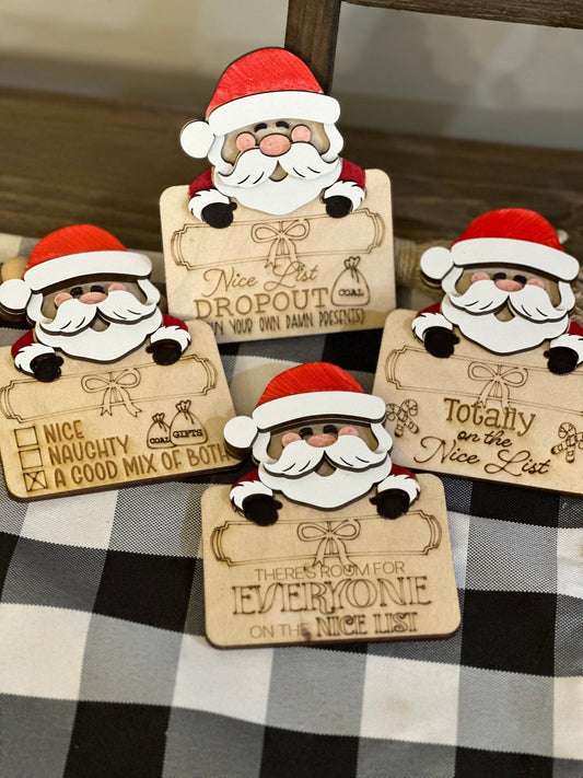 Santa Gift Card Holder, Christmas Gift Card Holder, Cute Money Holder, Teen Christmas Gift, Holiday Gift Tags, Christmas Gift Ideas