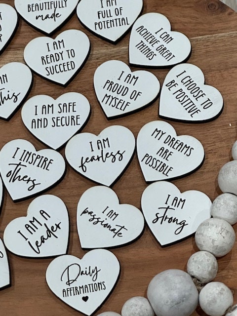 Daily Affirmations Tokens / Inspiration Tokens / Fun Tokens / Affirmation Tokens