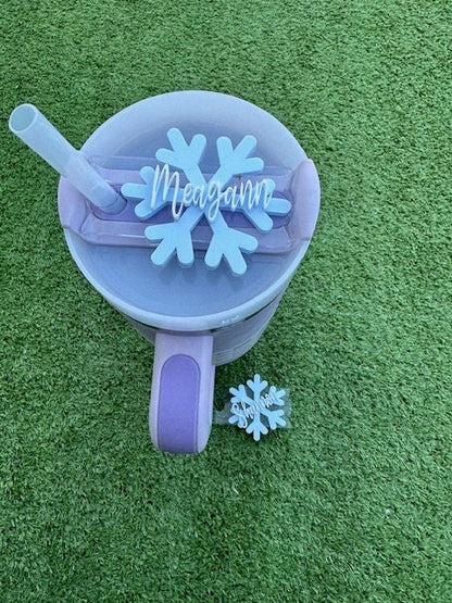 Stanley Snowflake Topper, Snowflake name Stanley Topper, Stanley Topper, Personalized, Cup personalized Topper, Stanley Snowflake, Custom