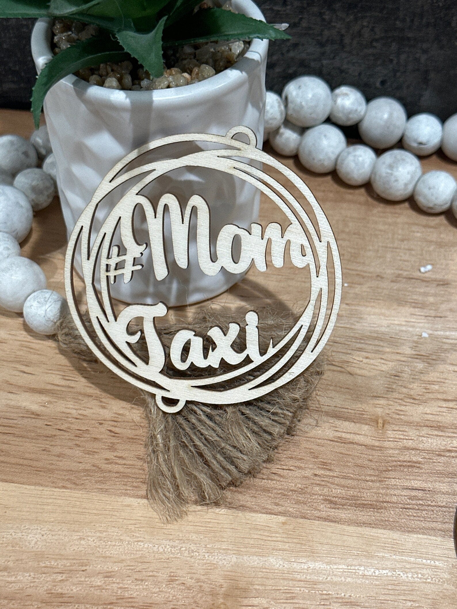 Car Charms, 1 Hole, Mom Charm ,Blessed Unfinished, Wooden Car Charms with 1 hole, Unfinished, DIY, Blank Charm ,custom design