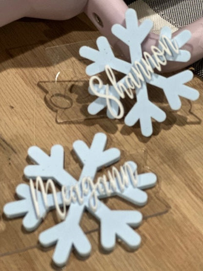 Stanley Snowflake Topper, Snowflake name Stanley Topper, Stanley Topper, Personalized, Cup personalized Topper, Stanley Snowflake, Custom