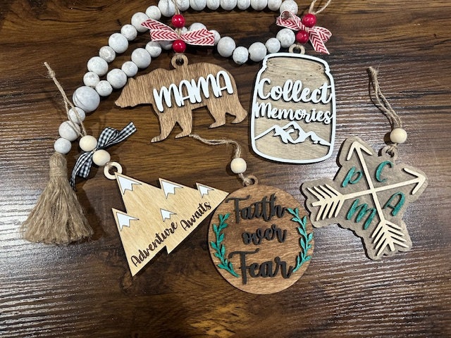 DIY Unfinished Spiritual Charm, Collecting Memories Car Charm, Faith Bag Charm, Mama Ornament, Personalized Memory Keepsake Charm