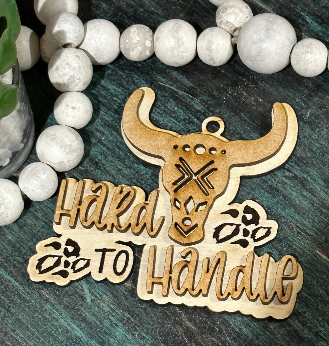 Unfinished DIY Western Car Charms, Hard to Handle Decoration, Customizable Cowboy Car Accessory, Western Style Bag Ornament, Hard to Handle