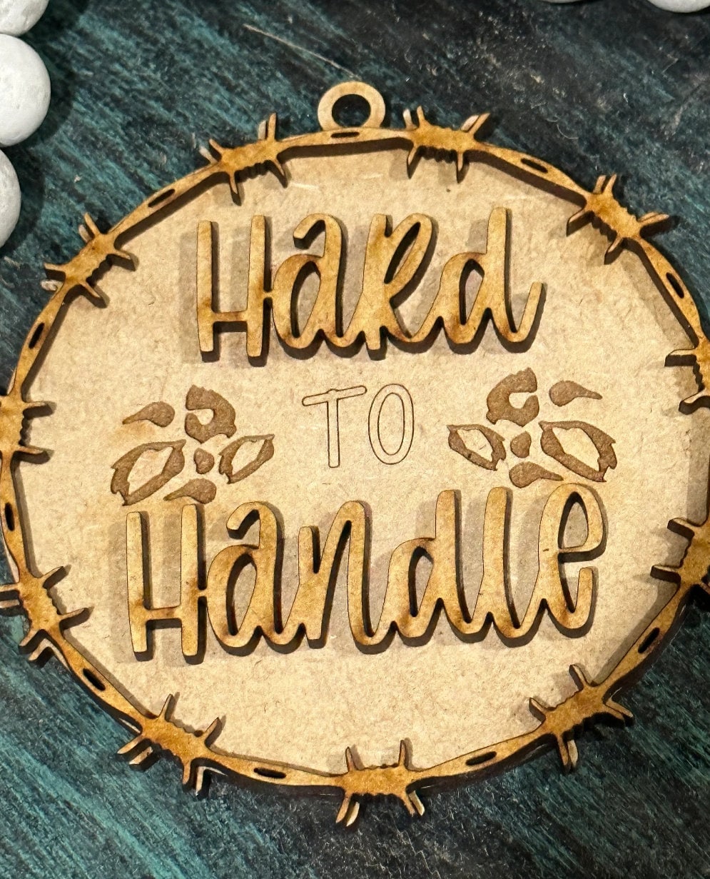Unfinished DIY Western Car Charms, Hard to Handle Decoration, Customizable Cowboy Car Accessory, Western Style Bag Ornament, Hard to Handle