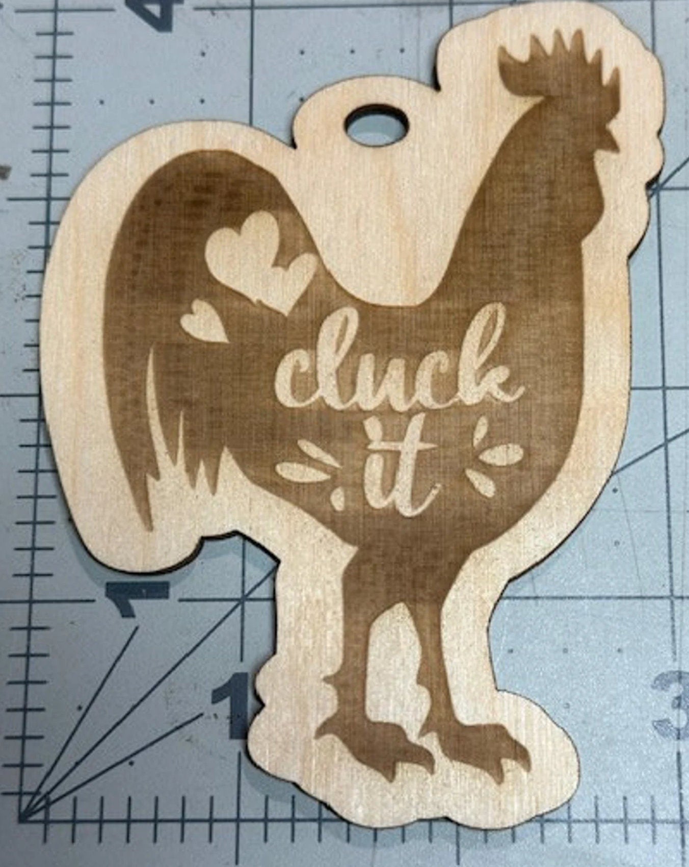 Cluck It Unfinished DIY Car charms/Cluck It bag Charm / Car charms / Rooster Charm / car charm / Cluck it charm