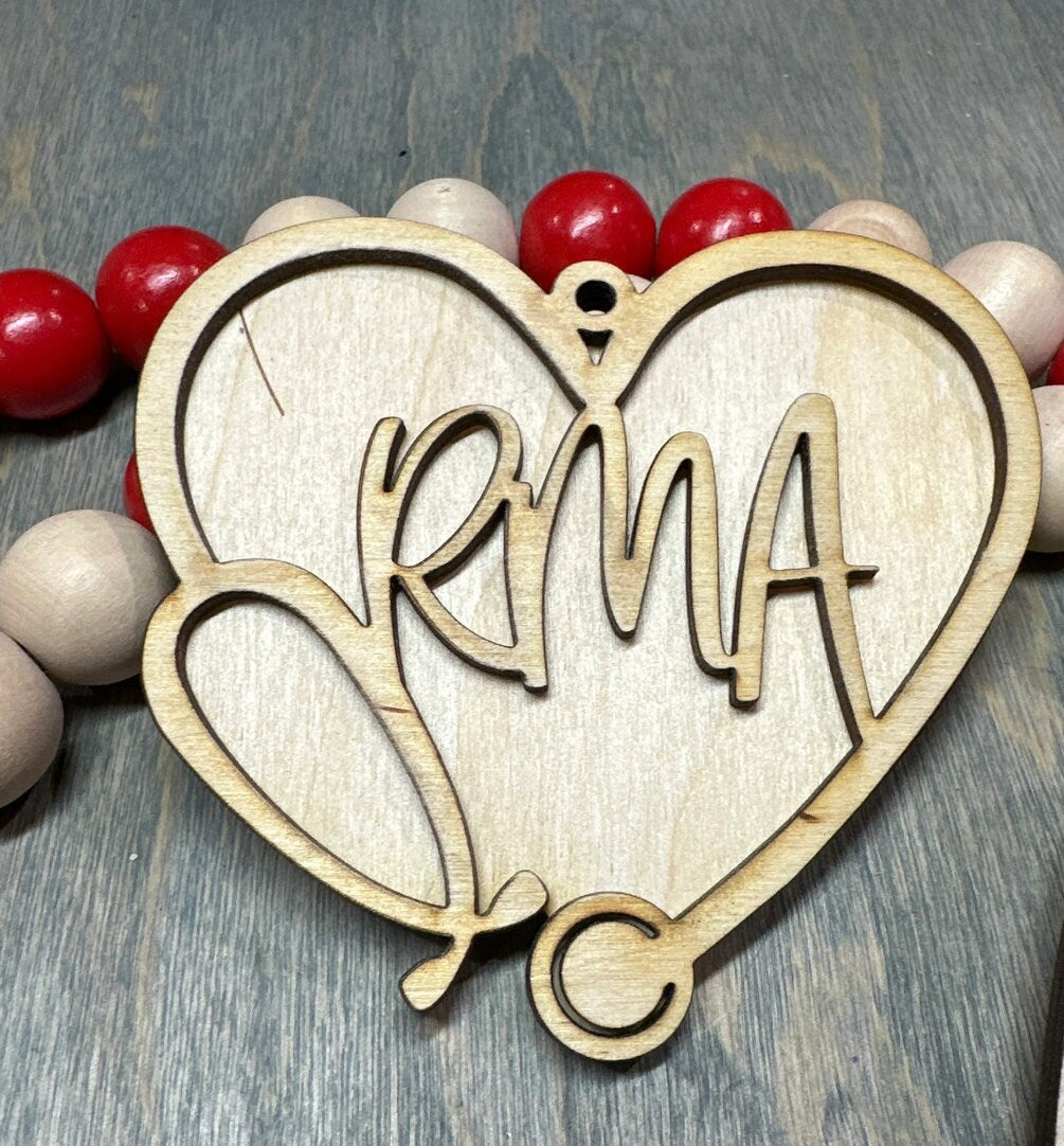 Unfinished Medical Wooden Car Charms, Unfinished, DIY, Blank Charm, Nurse Car Charm, Medical Car Charm Unfinished, CNA, RNA, Rn
