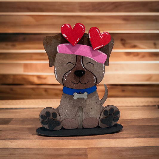 Dog Interchangeable Sign, DIY or Finished Dog Decor, Dog Shelf Sitter, Custom Dog Sign, Interchangeable Highland Cow, Dog Lover Gift