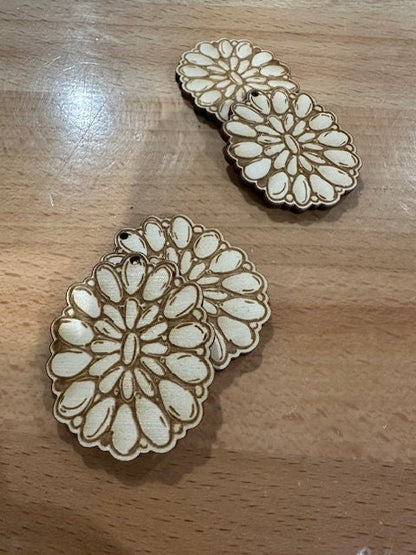 Western Bead Earring DIY Unfinished / Unfinished /Wooden Earrings / Unfinished / DIY / Blank Charm / DIY Western / Earrings / Wood cut